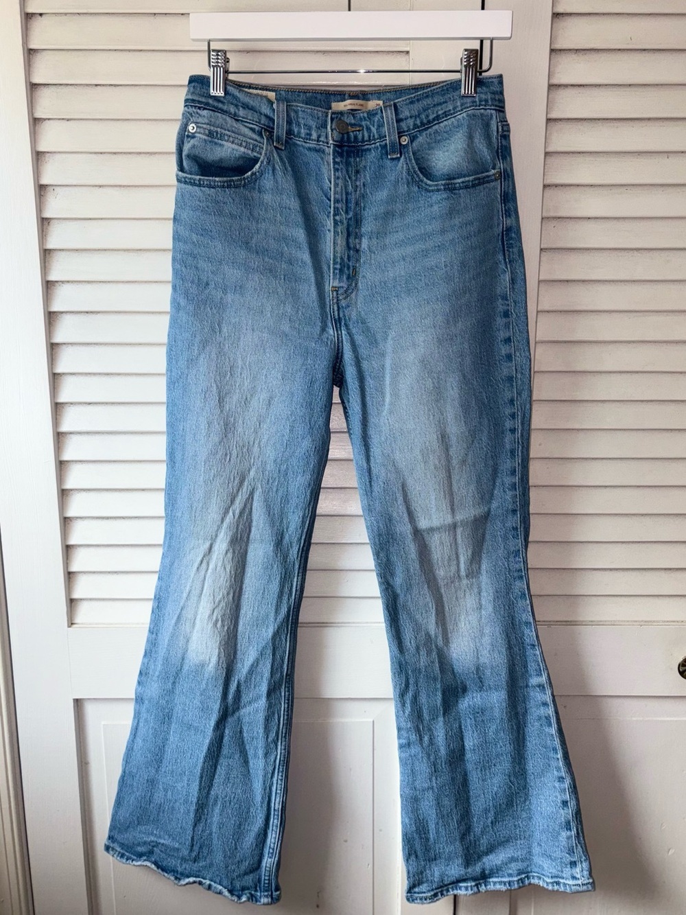 Levi’s Premium 70s High Flare Jeans 29 Light Wash High Rise 30 - Picture 2 of 6